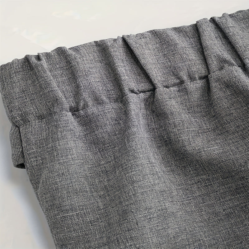 Women's Elegant High-Waisted Wide Leg Pants, Solid Color Button Detail Trousers For Office And Casual Wear Aroundtheworldinarush