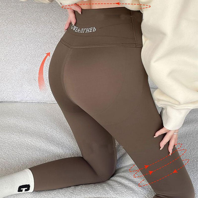 Fleece Thickened Leggings Winter - 20 To 5 Shark Pants For Women High Waist Tight Skinny Tummy Control Buttocks Slimming Yoga Pants – travel - inspired 4 by Aroundtheworldinarush