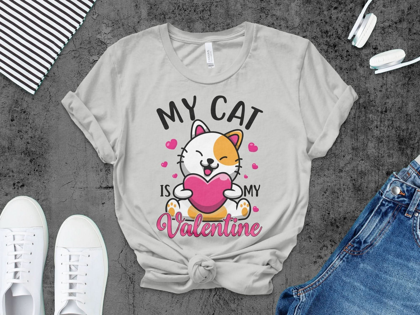 My Cat is My Valentines – travel - inspired Clothing by Aroundtheworldinarush