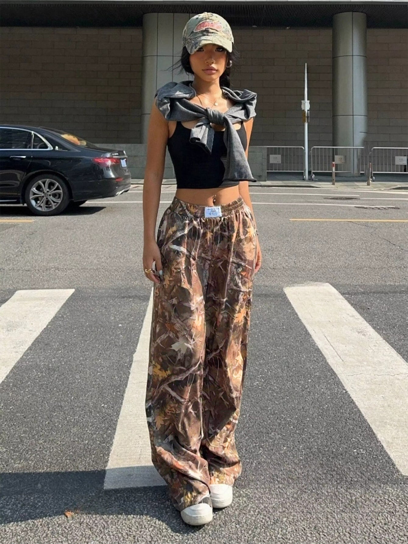 Slimming Casual Pants Hip Hop Retro Street Multi - pocket Camouflage Cargo Pants For Women Y2k Hip - hop Cargo Grunge Baggy Trousers โ travel - inspired 0 by Aroundtheworldinarush