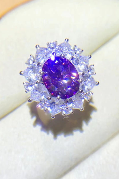 3 Carat Moissanite Platinum - Plated Ring – travel - inspired by Aroundtheworldinarush