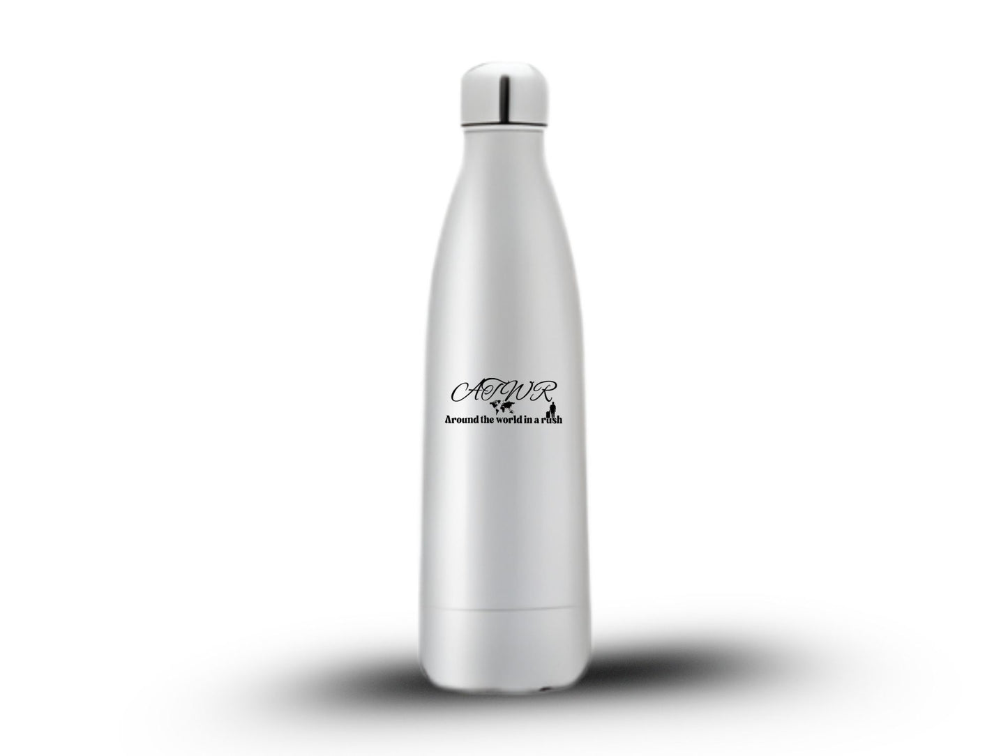 ATWIAR Logo — Skinny Stainless Tumbler (20oz) Aroundtheworldinarush