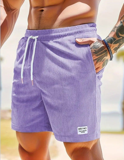 Lace - up Drawstring Shorts Summer Corduroy Sports Short Pants Mens Clothing – travel - inspired 0 by Aroundtheworldinarush