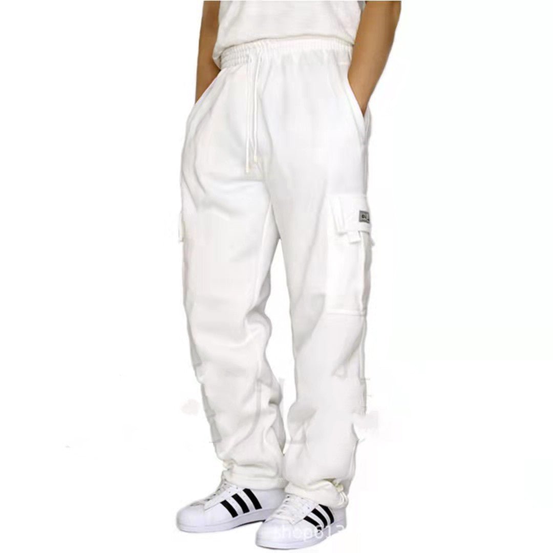 Men Pants Sweatpants Stretch Elastic Waist Jogger Sports Pants Drawstring Trousers Fashion Mens Clothing – travel - inspired 4 by Aroundtheworldinarush