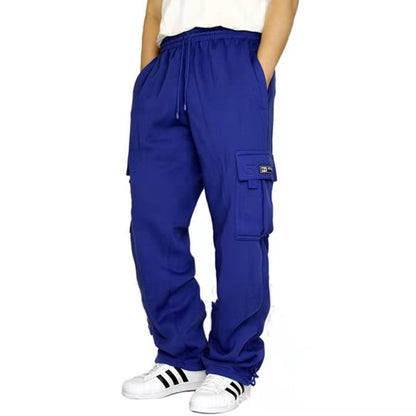 Men Pants Sweatpants Stretch Elastic Waist Jogger Sports Pants Drawstring Trousers Fashion Mens Clothing – travel - inspired 4 by Aroundtheworldinarush
