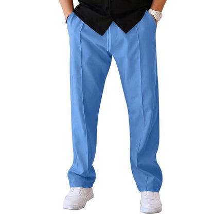 Men's Trousers Sports Casual Loose Straight Pants With Drawstring Design Clothing – travel - inspired 4 by Aroundtheworldinarush