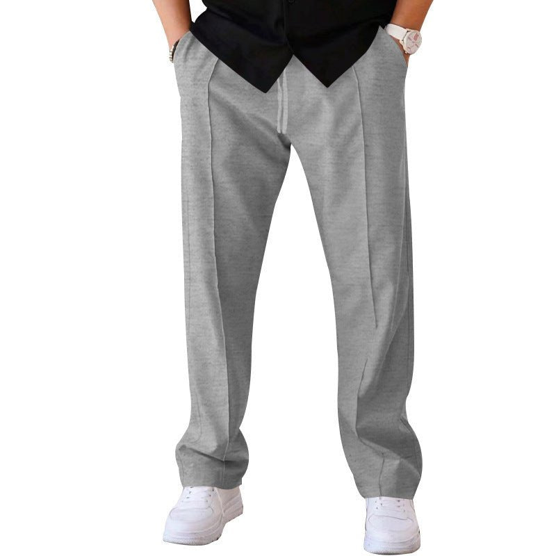 Men's Trousers Sports Casual Loose Straight Pants With Drawstring Design Clothing – travel - inspired 4 by Aroundtheworldinarush