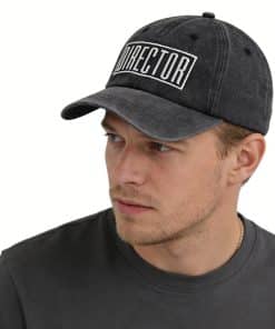 2pcs Director Filmmaker Hats For Women Men, Adjustable Embroidered Wash Cotton Baseball Cap