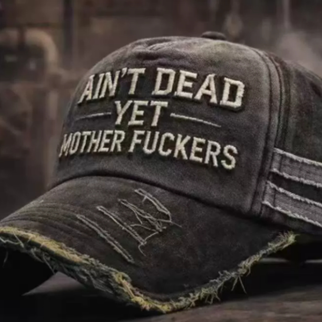 Creative And Versatile Text Printed Baseball Cap - Image 5