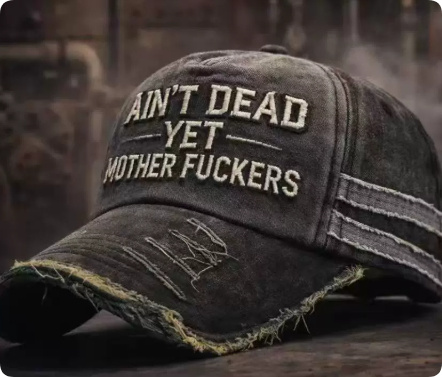 Creative And Versatile Text Printed Baseball Cap - Image 3