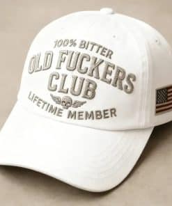Vintage Pure Cotton Embroidered Baseball Cap From The Old Guys Club