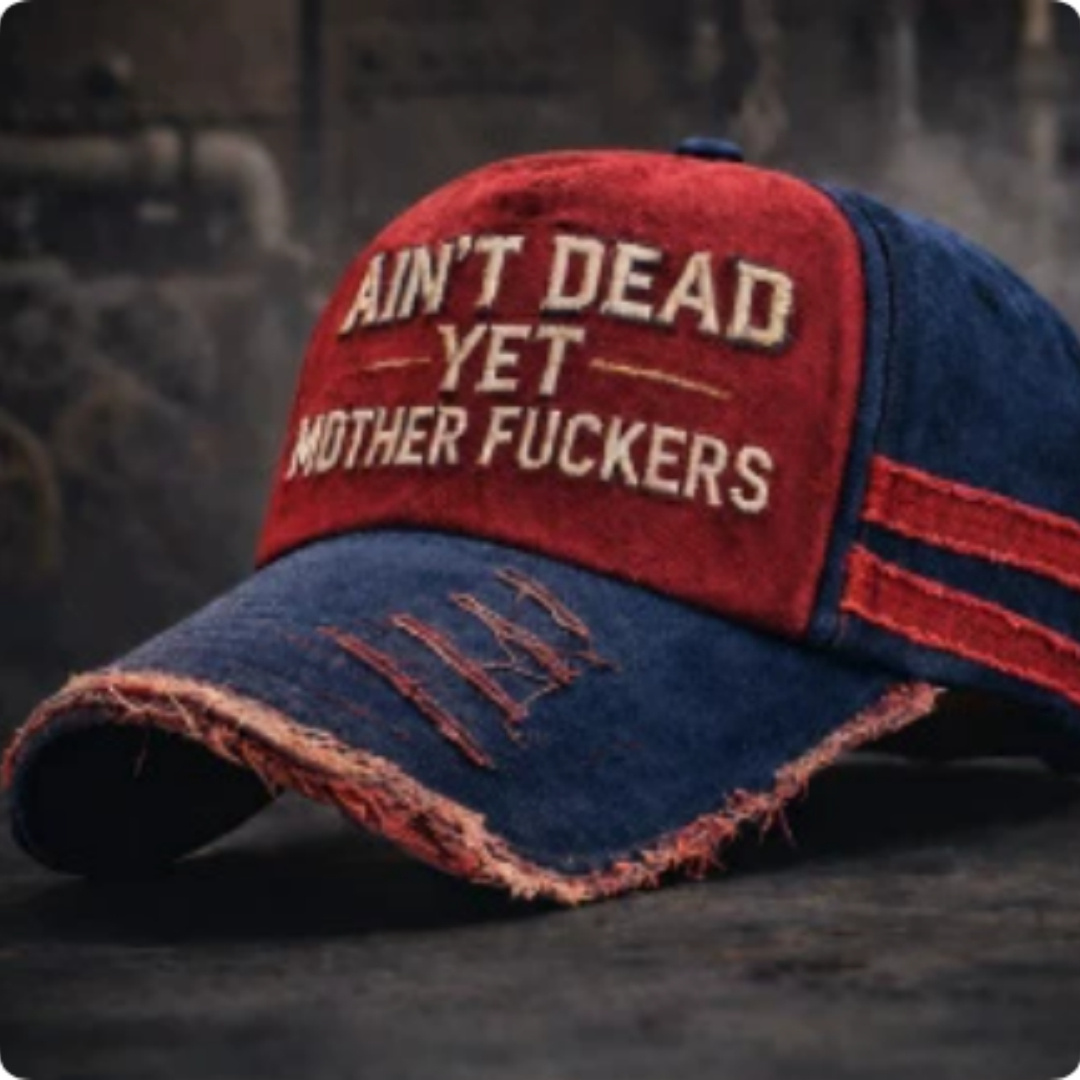 Creative And Versatile Text Printed Baseball Cap - Image 6