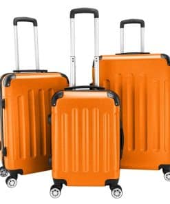 3-in-1 Portable ABS Trolley Case 20inch 24inch 28inch Orange