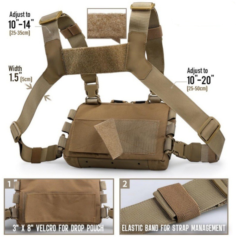 Men's Outdoor Tactics Vest Jacket Bag - Image 8