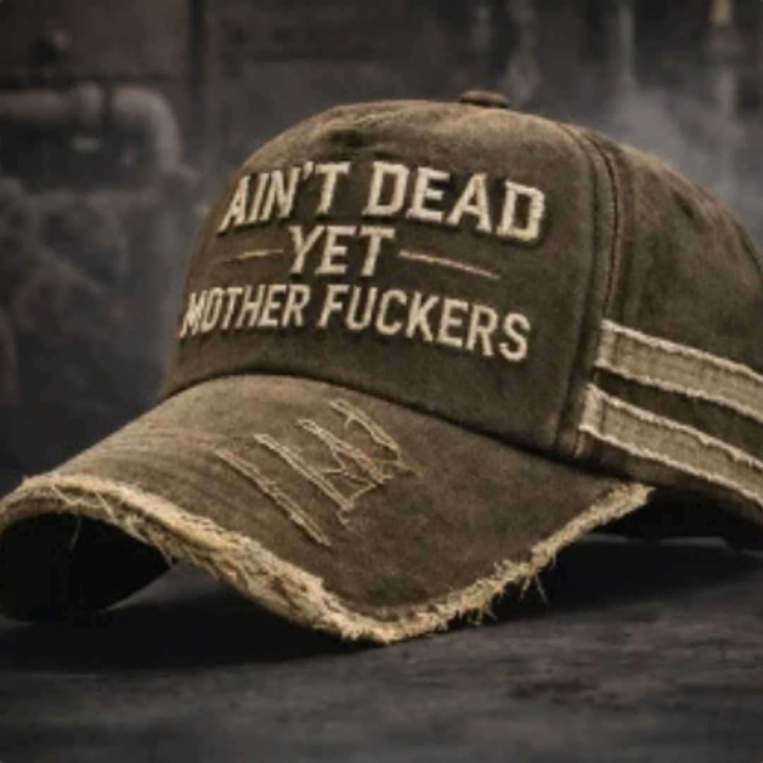 Creative And Versatile Text Printed Baseball Cap - Image 2