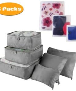 9pcs travel packing cubes set for suitcase organization