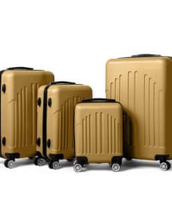 Vertical Striped Four In One Suitcase