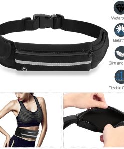 1Pc Sports Waist Bag Running Belt Pack Waterproof Adjustable Waist Pouch