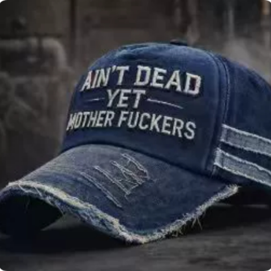 Creative And Versatile Text Printed Baseball Cap - Image 4