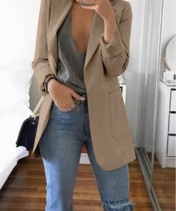 Lapel Slim Cardigan Temperament Blazer