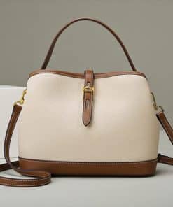 Lychee Pattern Large Capacity Contrast Color Single Shoulder Messenger Bag