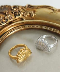 Ocean Style Personalized Scallop Ring Niche Creative
