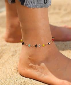 Personalized Natural Color Agate Stone Foot Ornaments