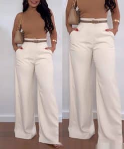 Solid Color BASIC Versatile Casual Flared Pants