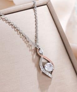 Simple Smart Necklace Two-color Electroplating