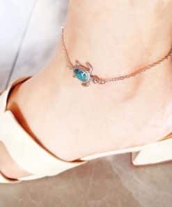 Hawaii Ocean Turtle Anklet Opal Anklet