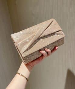 Gold Fashion Envelope Clutch