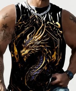 Full Printed Vest Made Of Polyester Material
