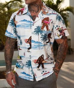 Fashion Men's Casual Floral Print Special-interest Design Shirt