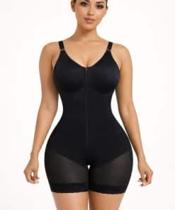 Fajas Colombianas Moldeadoras Postpartum Shapewear For Women Tummy Control Butt Lifter Body Shaper With Zipper Crotch