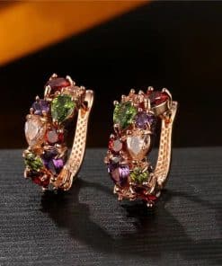 Diamond Crystal Zircon Ear Clip Affordable Luxury Earrings Women