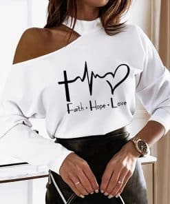 New Sexy Printed Off Shoulder Top For Women