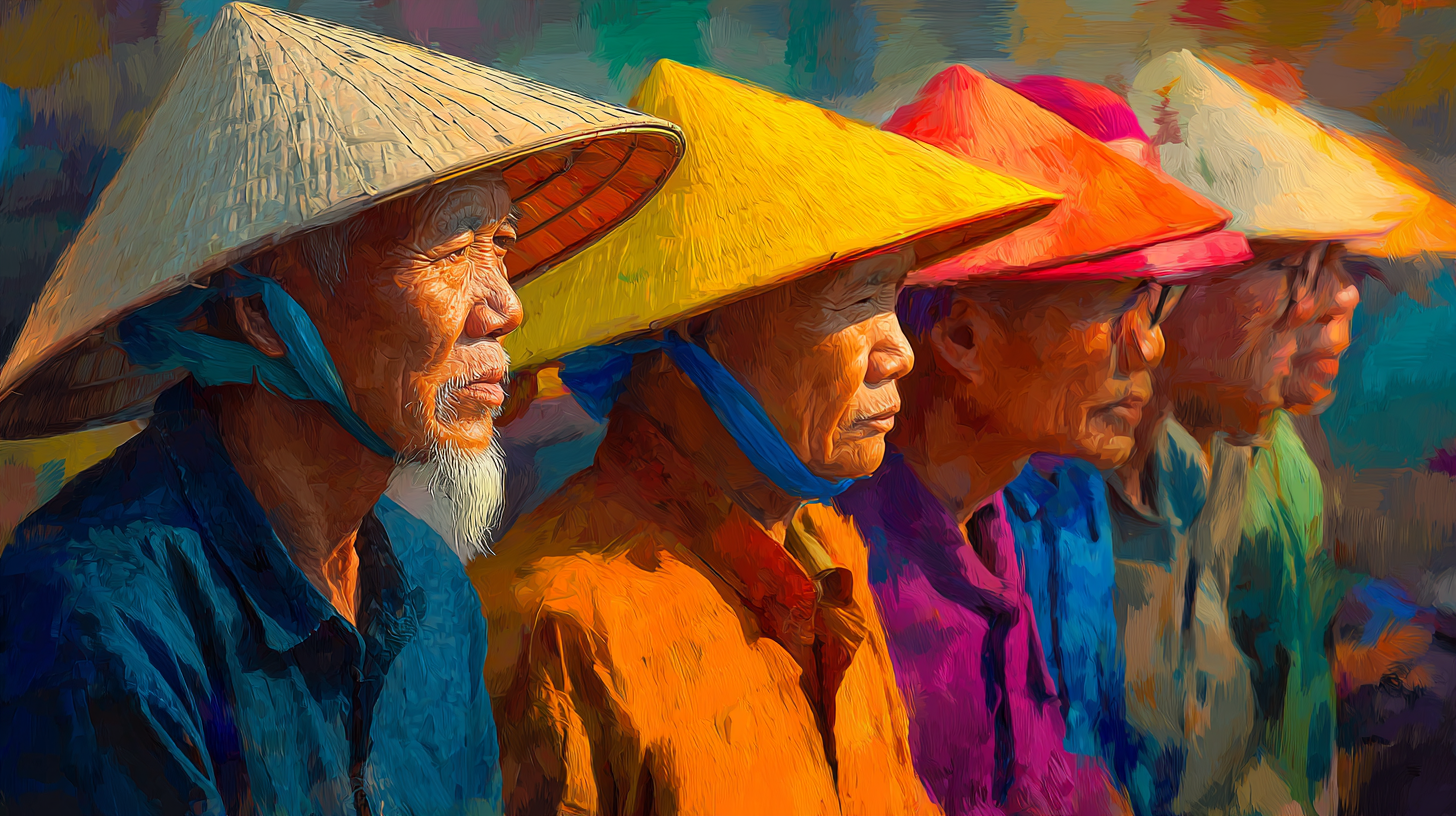 Photorealistic travel scene illustrating Vietnam veterans hats — Vietnam Veterans Hats: 7 Best Gifts for Dad
