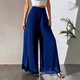 Casual Chiffon Wide-leg Pants Loose Trousers