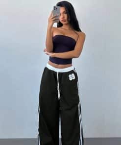 Loose Trendy Digital Printing Design Sense All-matching Long Pants