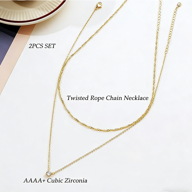 14K Gold Solitaire Pendant Necklaces by Around The World In A Rush 14K Gold Solitaire Pendant Necklaces — view 5