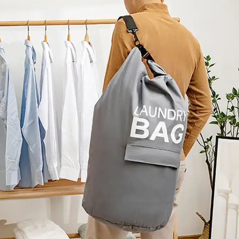 Travel laundry bag backpack with handle