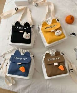 Colour contrast bucket shoulder day bag