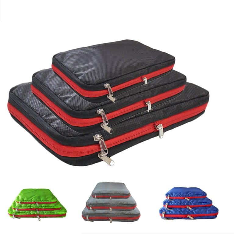 Waterproof nylon travel compression storage bag for clothes
