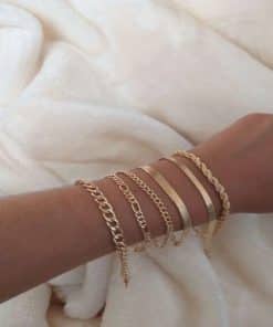 Multi-layer fine chain metal bracelet