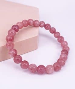 Sunstone beaded stretch bracelet