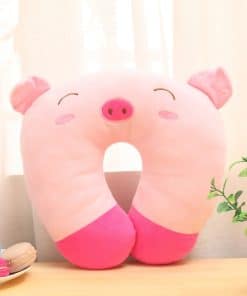 Cartoon animal U-shaped travel neck pillow for long-haul flights
