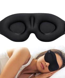 3D contoured blackout sleep eye mask for flights