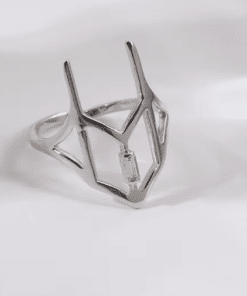 Adjustable open zircon fingertip ring