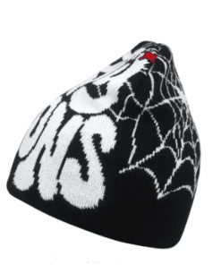 Knitted winter beanie cap