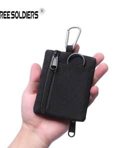 Compact belt pouch for keys and coins for hiking and travel
